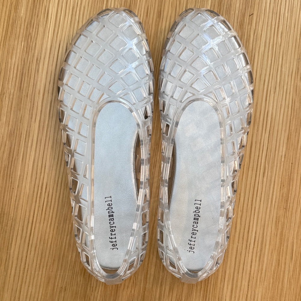 Jeffrey Campbell Transparent Women's Flats - Jellz